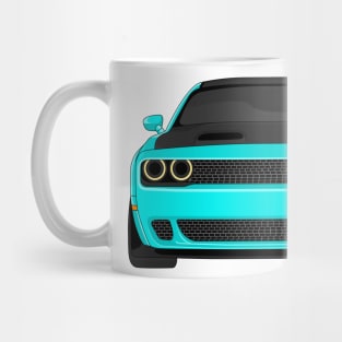 DODGE HELLCAT FRONT AQUA Mug